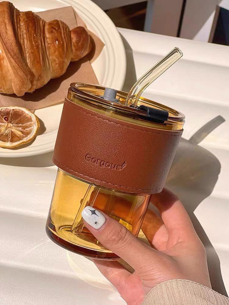 Luxury Coffee & Tea Mug with Leak-Proof Straw Lid
