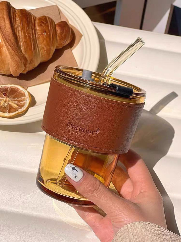 Luxury Coffee & Tea Mug with Leak-Proof Straw Lid