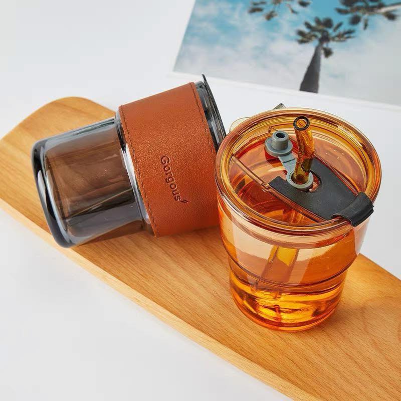 Luxury Coffee & Tea Mug with Leak-Proof Straw Lid