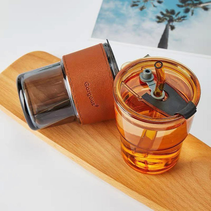 Luxury Coffee & Tea Mug with Leak-Proof Straw Lid