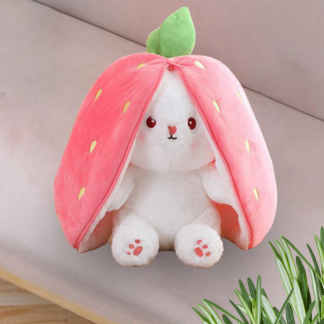 Bunny Plush Pillow And Stuff Toy - 32 Cm